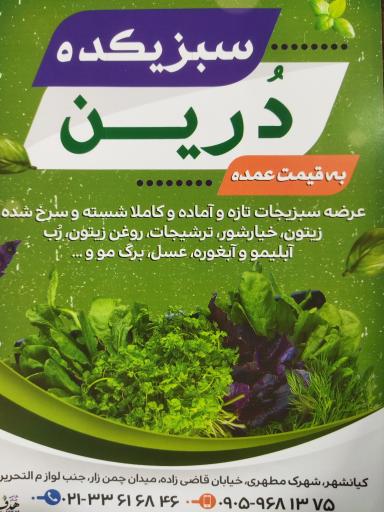 سبزیکده درین (سبزی خرد کنی محله کیانشهر)